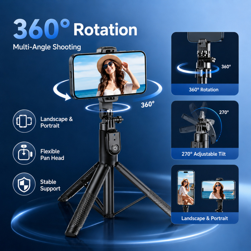 2M Bluetooth Selfie Stick Trip - Photography Basics recension och pris