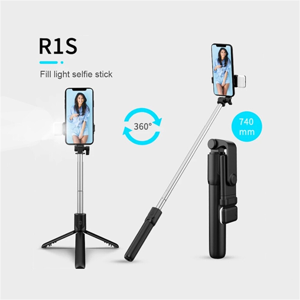 Phone Selfie Stick Tripod Blue - Photography Basics recension och pris