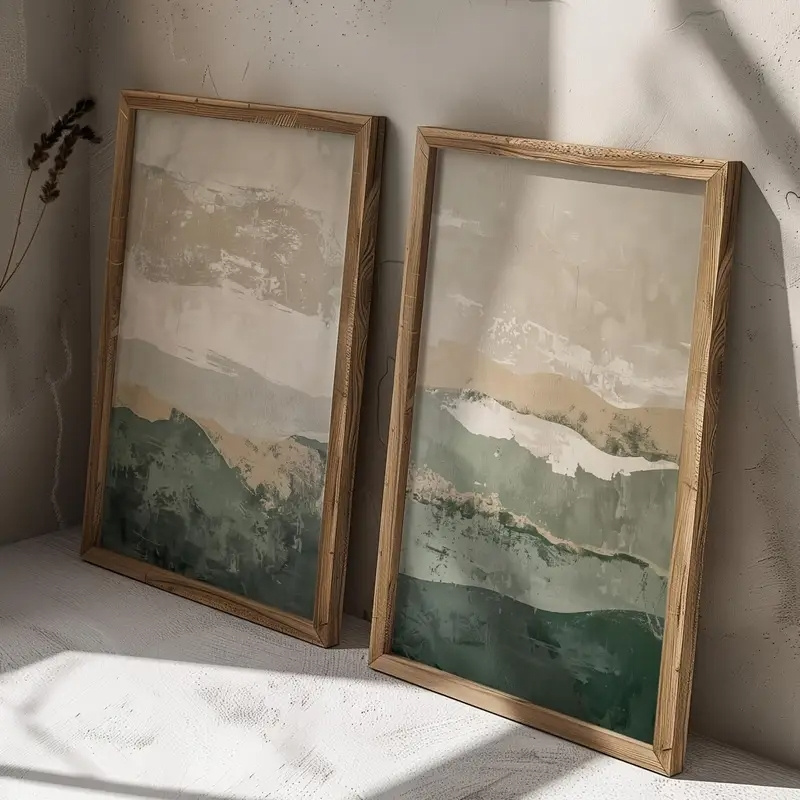 2pcs/set Wabi Sabi Abstract Ge - Photography Geometry recension och pris