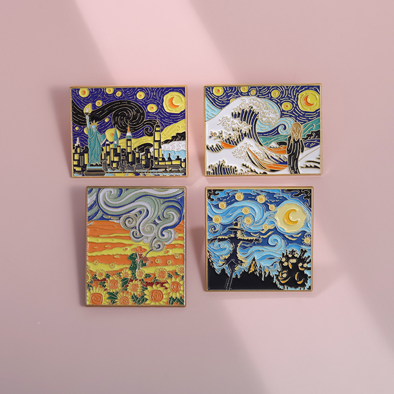 Fairy Tale Oil Painting Brooch - Photography Geometry recension och pris