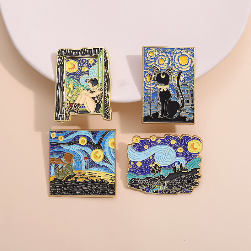 Fairy Tale Oil Painting Brooch - Photography Geometry recension och pris