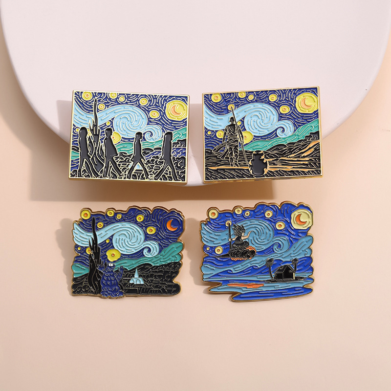 Fairy Tale Oil Painting Brooch - Photography Geometry recension och pris