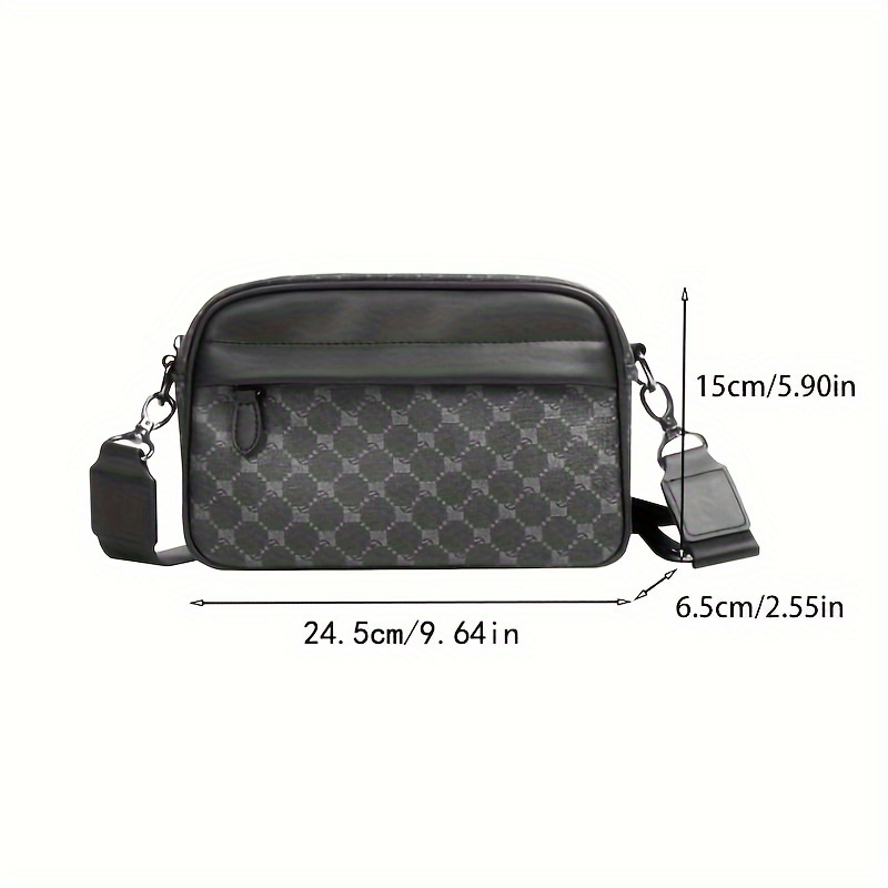 Men Classic Print PU Crossbody - Camera Wrist Strap recension och pris