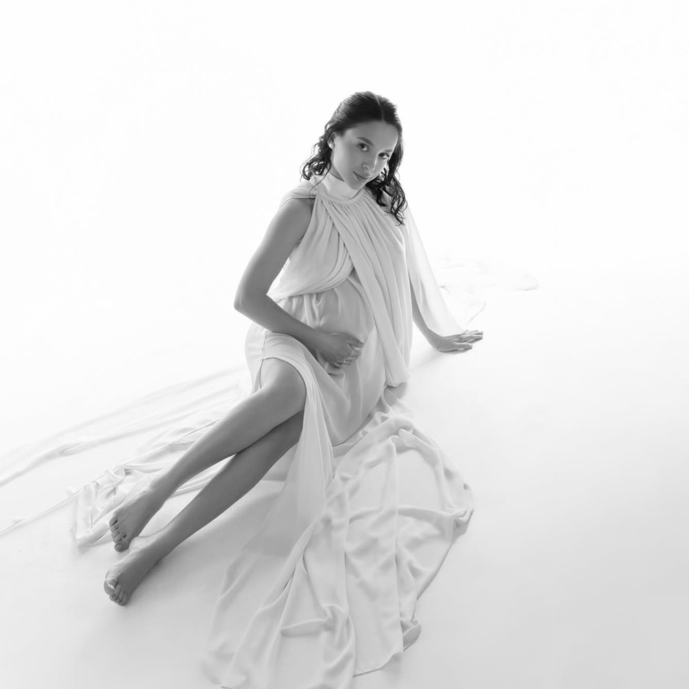 Elegant Pink Maternity Gown Fo - Photography Club recension och pris