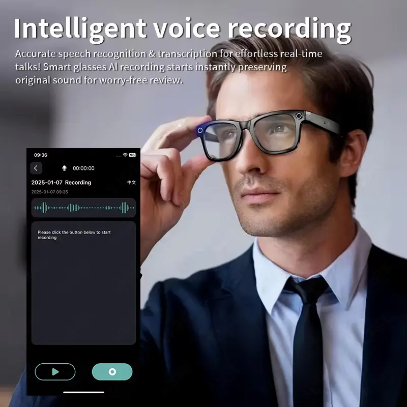 AI Smart Glasses with 8MP Came - Photography Japanese recension och pris